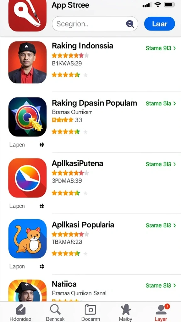 Beragam pilihan permainan yang menarik.