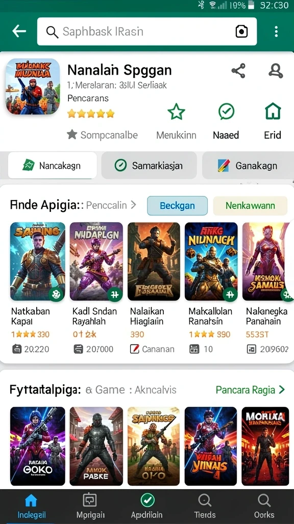 Antarmuka permainan yang mudah dipahami.