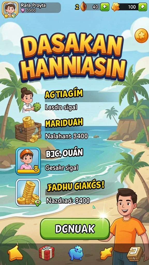Turnamen seru dengan hadiah menarik setiap bulannya.