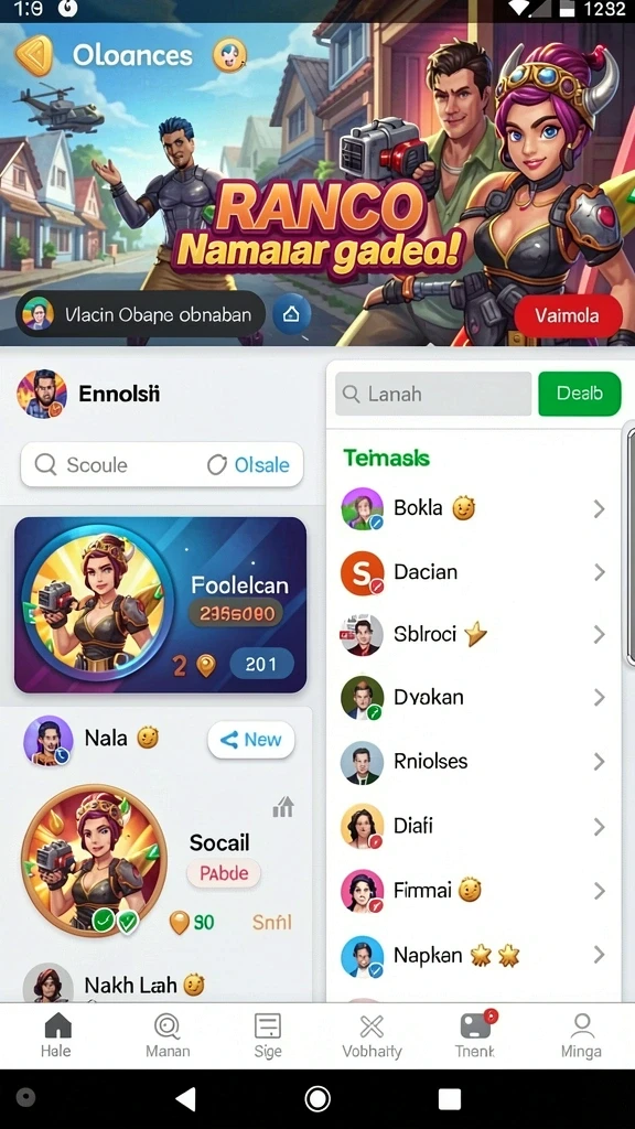Pilih karakter favoritmu dan mulai bertarung.