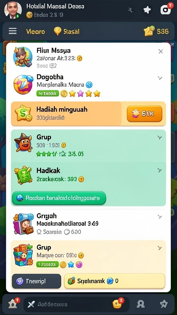 Screenshot menunjukkan momen kolaborasi bersama teman.