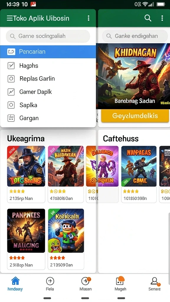 Tampilan antarmuka pengguna yang ramah dan intuitif.