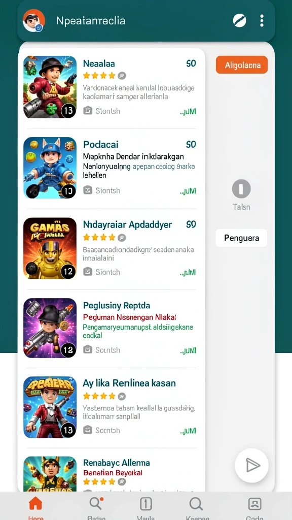 Tampilan antarmuka yang menarik dan user-friendly.