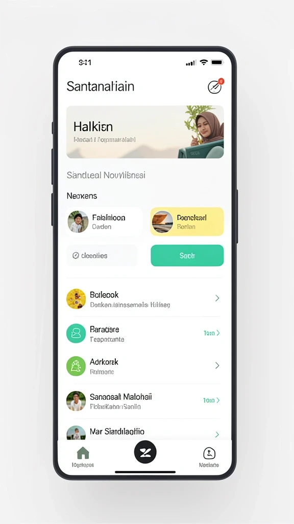 Tampilan antarmuka aplikasi yang modern dan menarik.