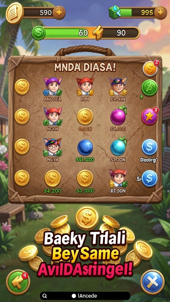 Kustomisasi hero dengan skin menarik.