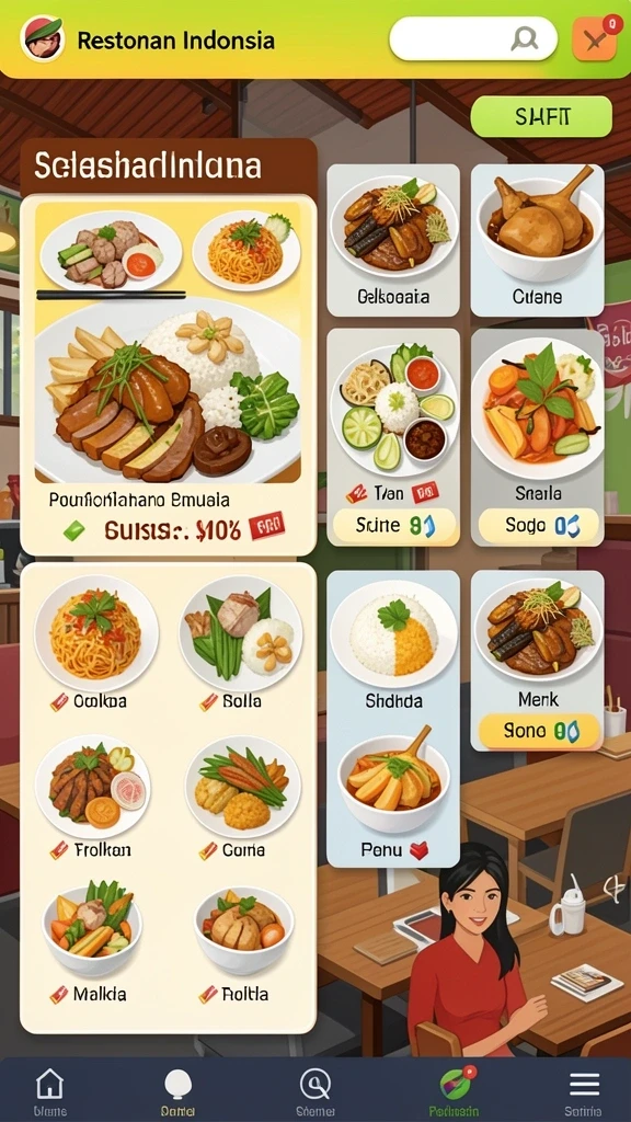 Screenshot menunjukkan berbagai pilihan tema slot yang menarik.