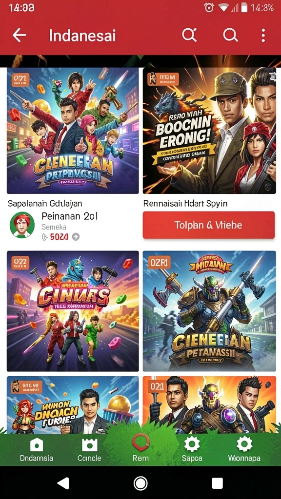 Tampilan antarmuka yang ramah pengguna dan menarik.