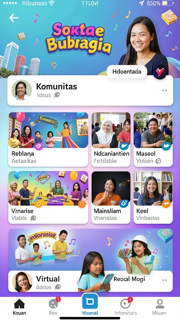 Fitur multiplayer untuk bersaing dengan teman dan pemain lain.