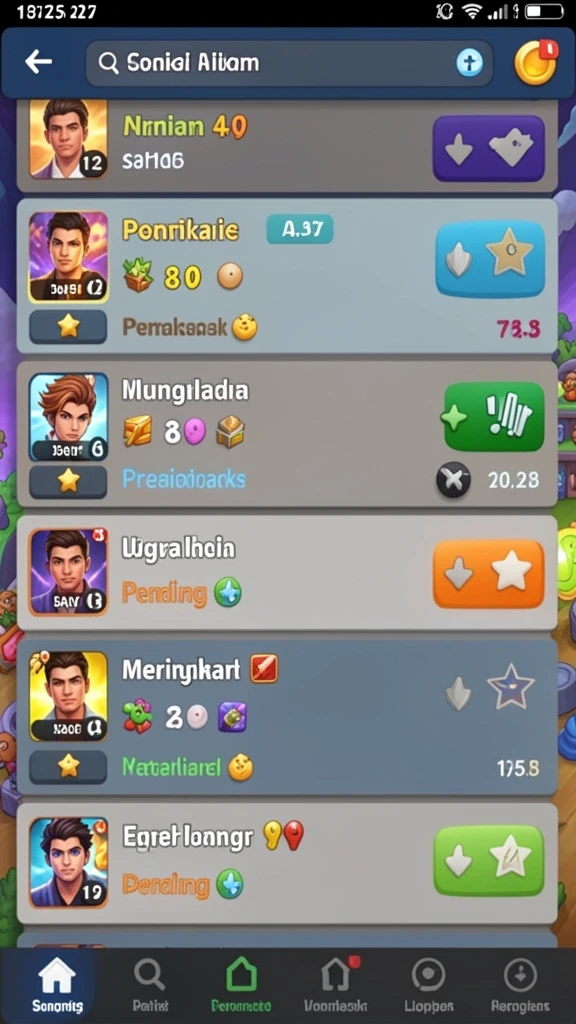 Screenshot dari pertempuran seru antara pemain.