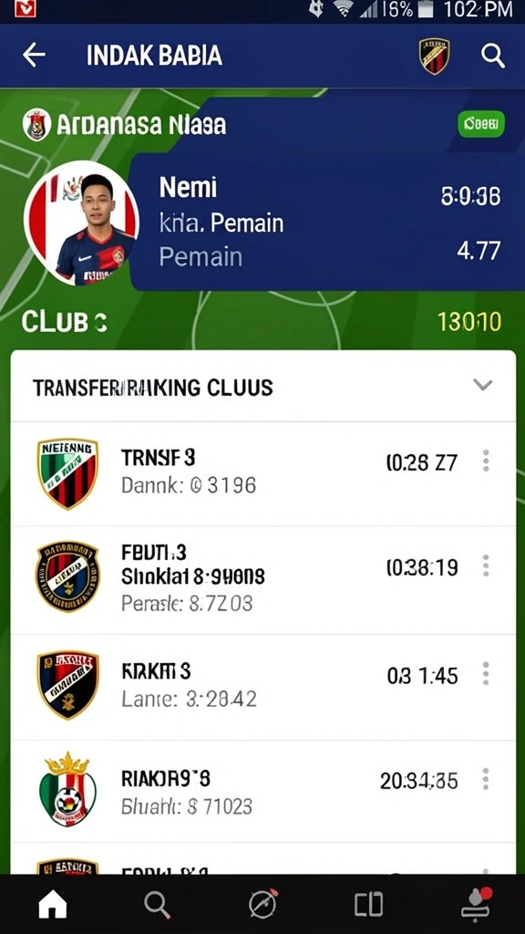 Screenshot tampilan antarmuka pengguna yang menarik.