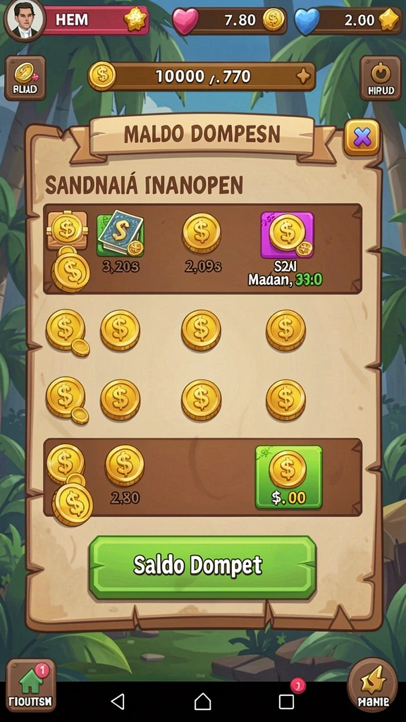 Sistem leveling karakter yang mudah dipahami.