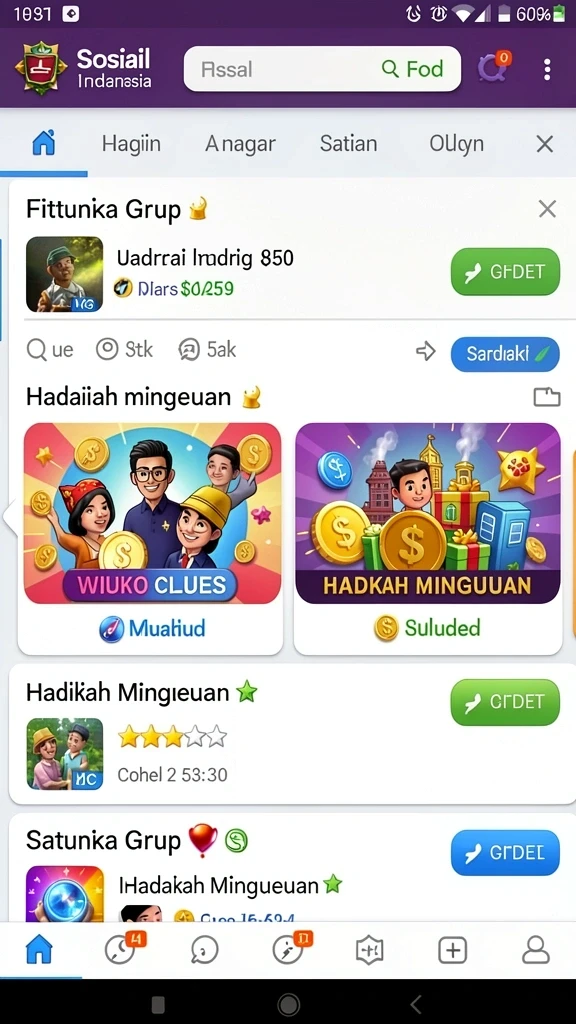Berbagai tantangan menarik di setiap level.