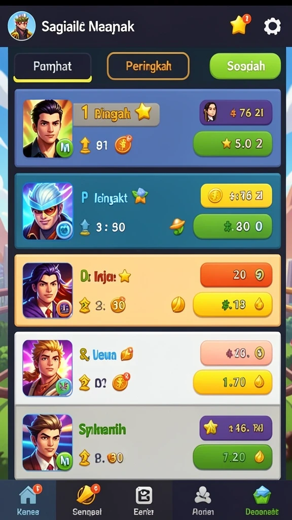 Visual gameplay yang seru dan penuh tantangan di SUPERVIP.