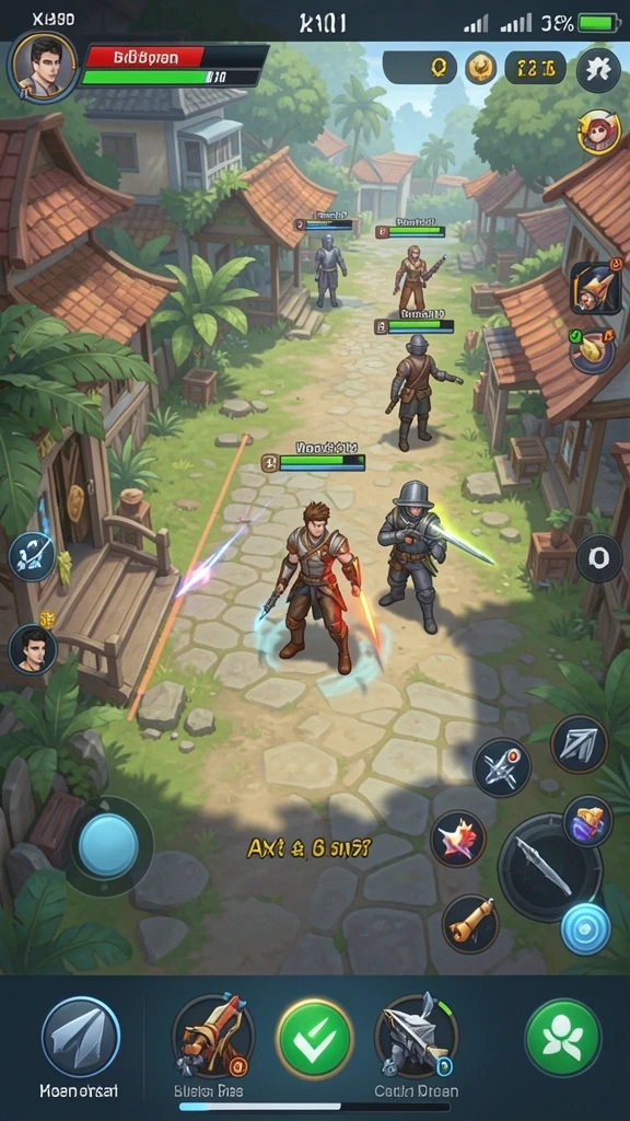 Screenshot menampilkan karakter utama dalam aksi.